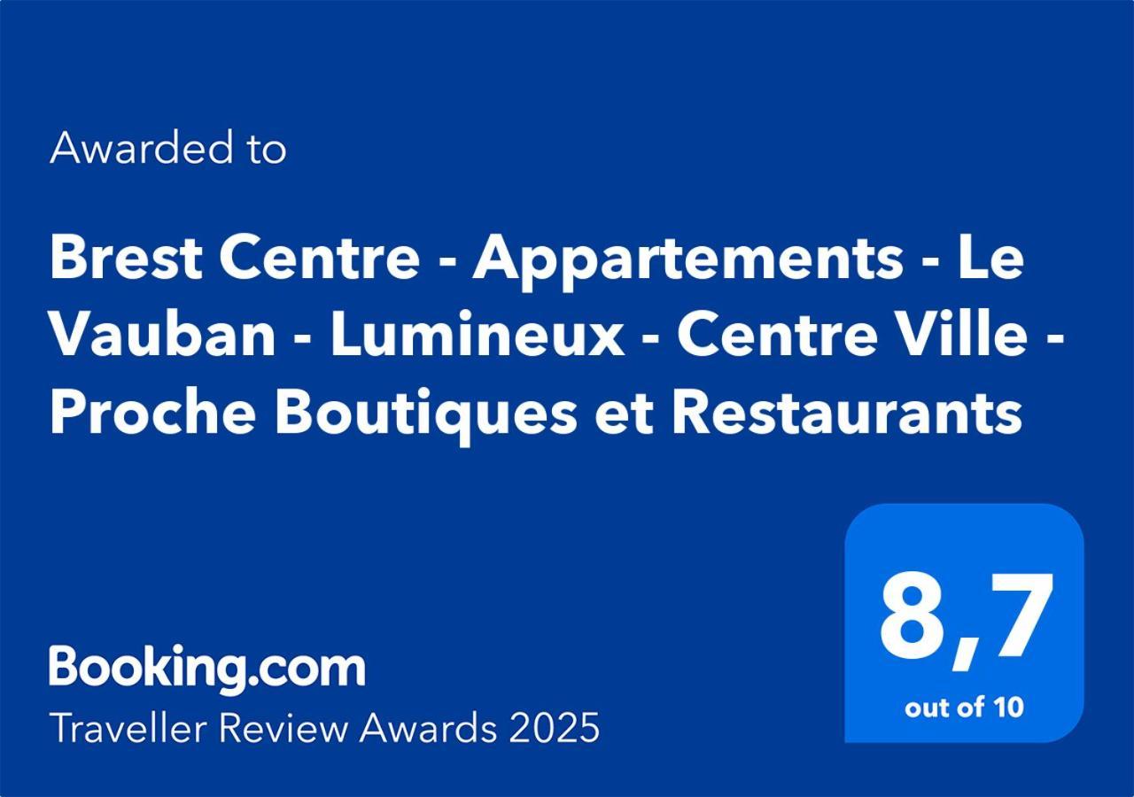 Brest Centre - Appartements - Le Vauban - Lumineux - Centre Ville - Proche Boutiques Et Restaurants Esterno foto